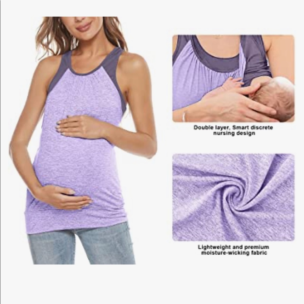 Maternity workout top - Picture 2 of 4